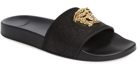 versace palazzo slides|Versace medusa slides.